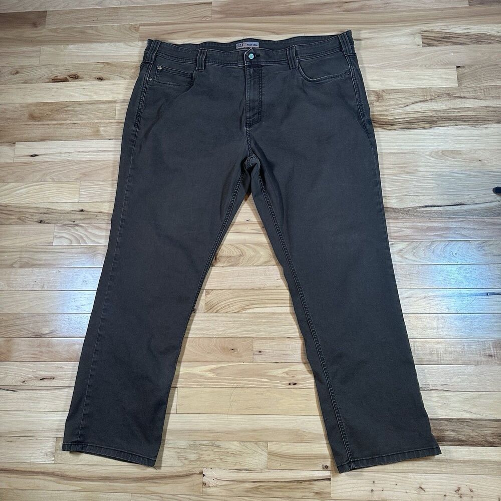 5.11 Tactical Regular Fit Brown Canvas Straight Leg Pants Men's Size 42x30